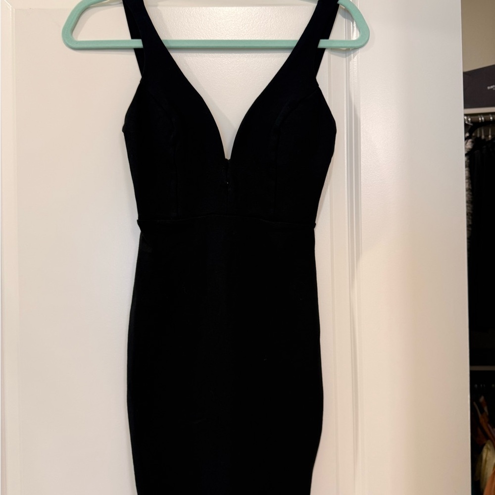 Lulu's Classic Black Mini Dress